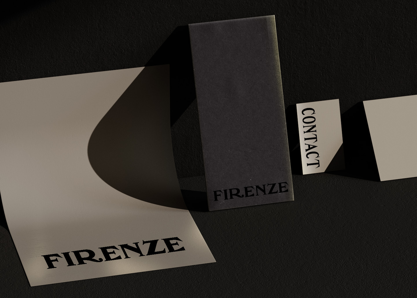 Firenze Schrift auf Papier
