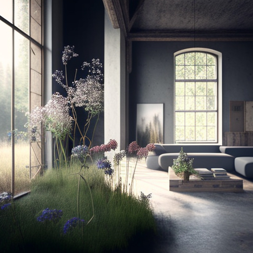Minimalistisches wohnzimmer